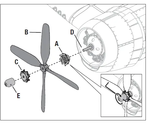 E-flite EFL18550 F4U-4 Corsair 1.2m BNF Basic Electric Airplane-fig8
