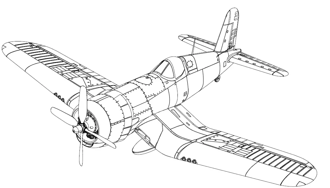 E-flite EFL18550 F4U-4 Corsair 1.2m BNF Basic Electric Airplane-prod