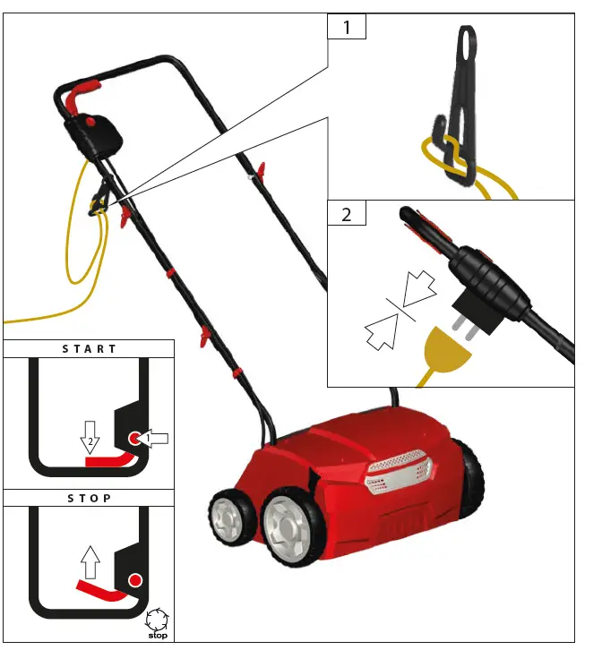 GUDE GVZ 1432 Electric scarifier-FIG5