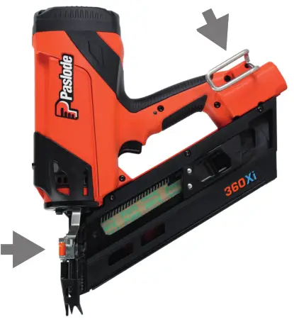 Paslode 360Xi Framing Nailer - ADJUSTMENTS