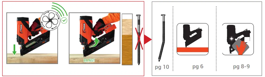 Paslode 360Xi Framing Nailer - EXPLOSION