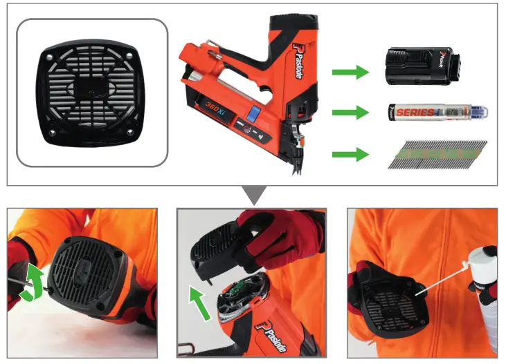 Paslode 360Xi Framing Nailer - FILTER