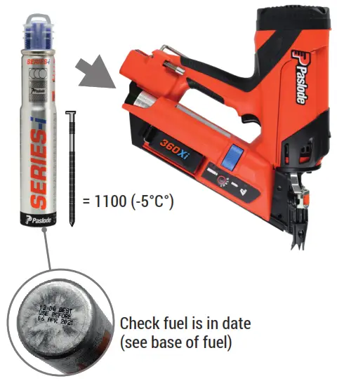 Paslode 360Xi Framing Nailer - FUEL CELL