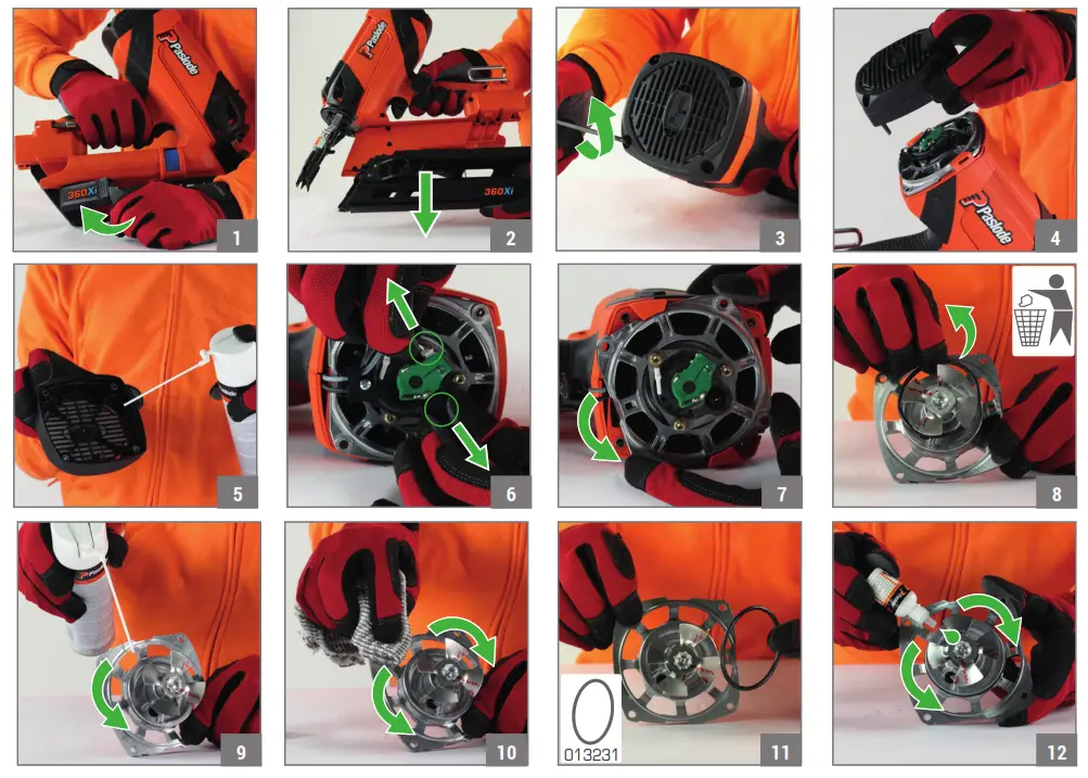 Paslode 360Xi Framing Nailer - MAINTENANCE