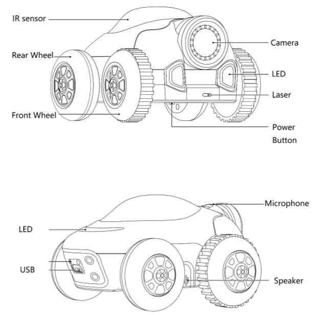 MaeGo-TSR100-Self-Driving-Robot-Target-Shooting-Game-&amp-Coding-STEM-Car-Toy-fig-1