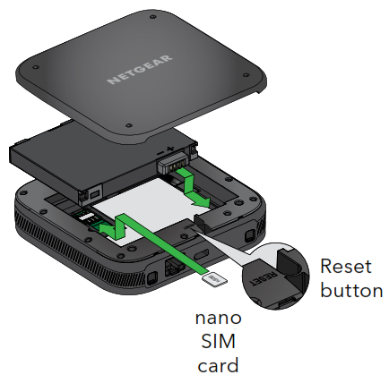 NETGEAR MR6400 Nighthawk M6 Pro 5G Mobile Router - Install the battery