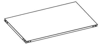 G21 63900484 Metal Shelf 115x40cm Table FIG 1