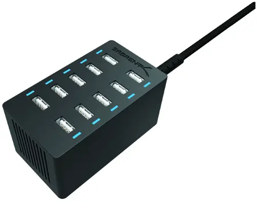 Sabrent AX-TU63 10-PORT FAST CHARGER 60W 12A - Featured Image