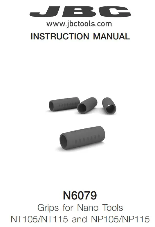 JBC N6079 Grips for Nano Tools Instruction Manual