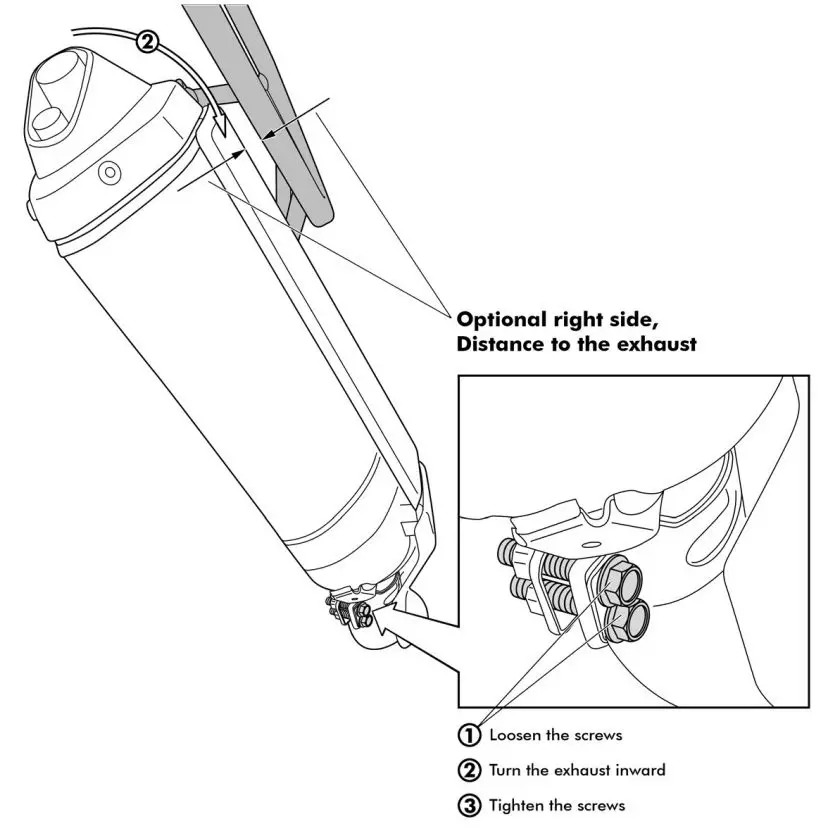 TOURATECH CRF1100L Stainless ZEGA EVO Luggage System for Honda Instruction Manual - Mounting Instructions