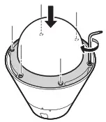 Canon Network Camera - Attaching the Dome Case