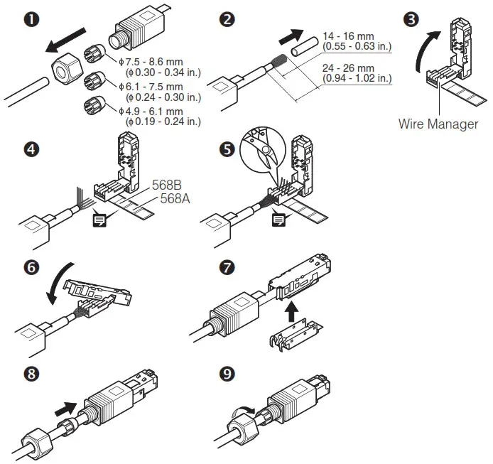 Canon Network Camera - Connecting the LAN Connector Set
