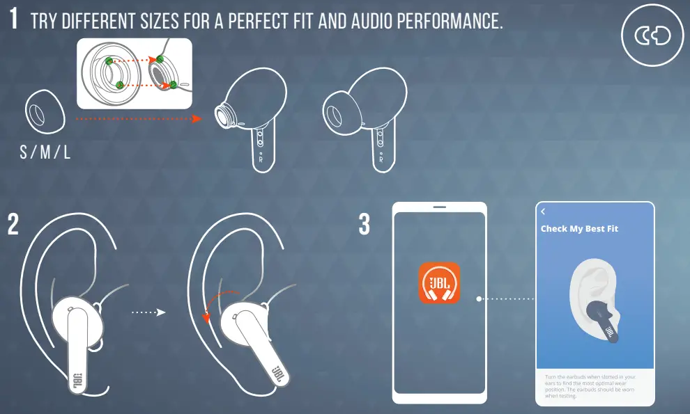 JBLLIVEPRO2TWSUAM Live Pro 2 TWS True Wireless Noise Cancelling Earbuds - fig3