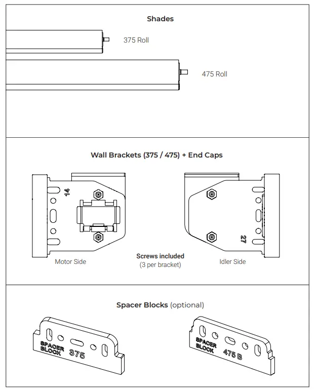 Screen Innovations Nano Roll 110v AC - RTS Contemporary Open Roll 1