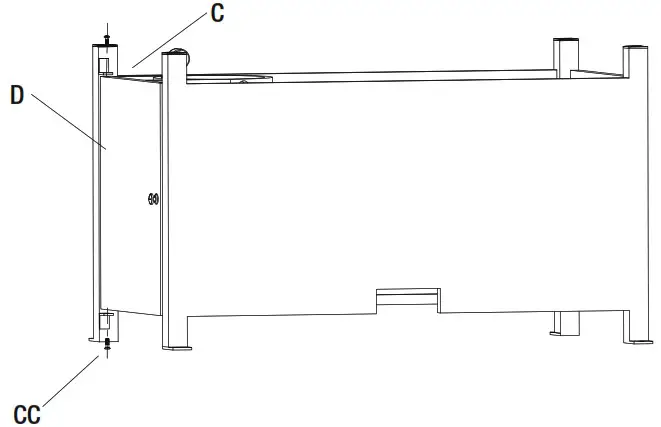 HOME DECORATORS COLLECTION 2388FP 1 Anaheim 49 Inch X 25 Inch Gas Fire Pit - assembly 6