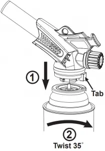 CAMPMASTER CMT2 Butane Torch Fig. 3