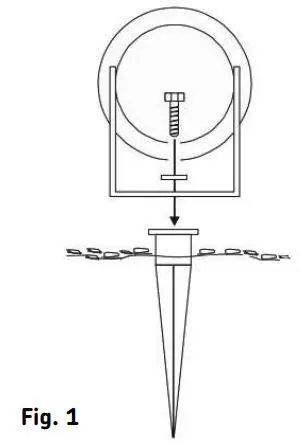 Knightsbridge SPIKE5A 6 Watt LED Integrated Garden Spike Light Installation Guide - Fig 1
