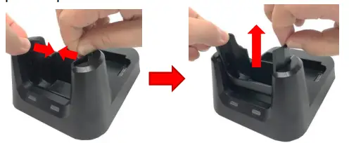 unitech HT330 Single Slot Cradle - 3