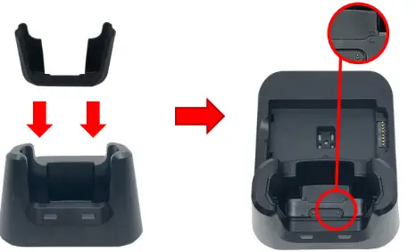 unitech HT330 Single Slot Cradle - 4