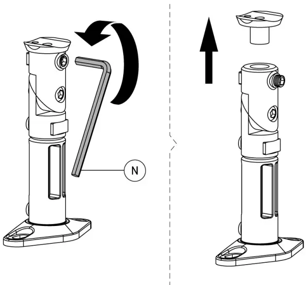 audizio HTS20 Speaker Wall Bracket - Figure 2