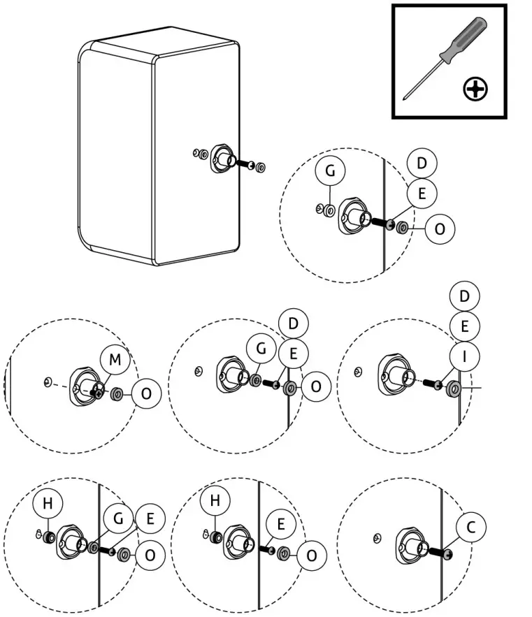 audizio HTS20 Speaker Wall Bracket - Figure 4