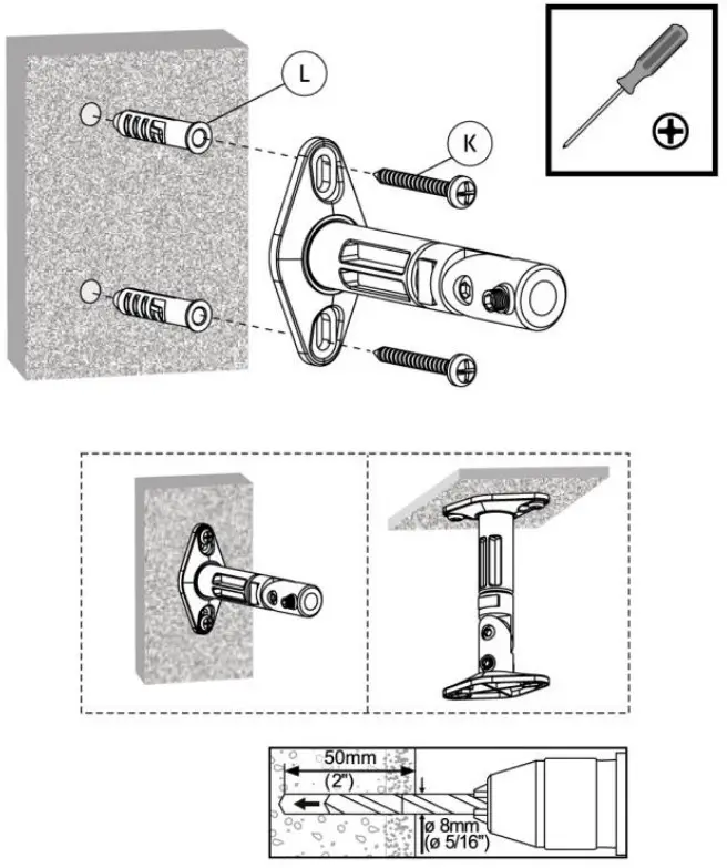 audizio HTS20 Speaker Wall Bracket - Figure 6