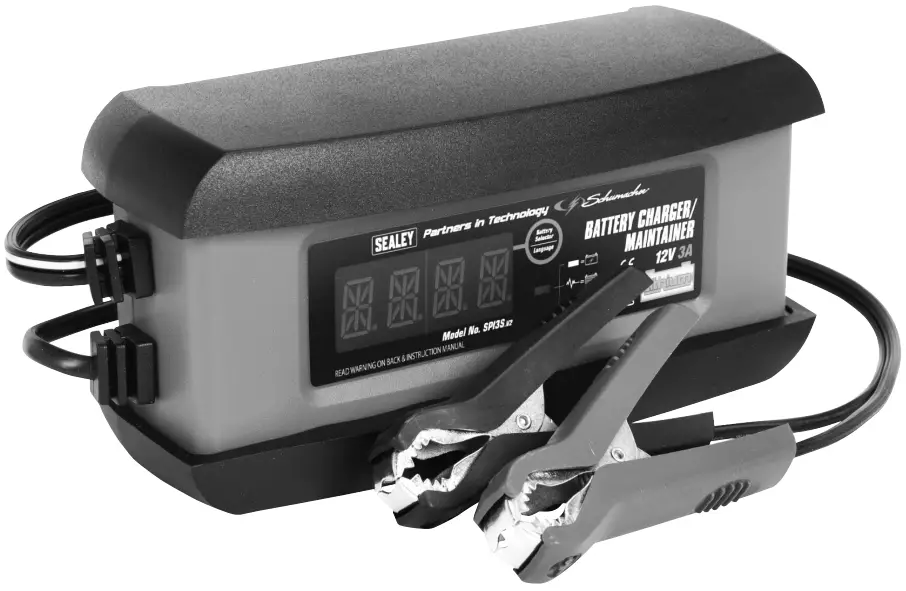 SEALEY SPI3S.V2 Schumacher 3A 12V Intelligent Lithium Battery Charger & Maintainer