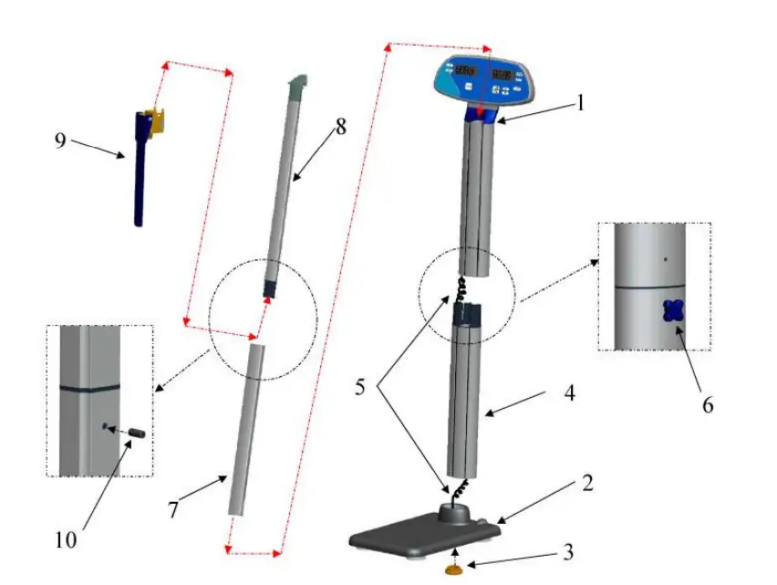 Doran DS5100 Digital Physician Scale-1