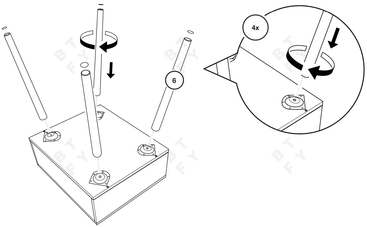 VonHaus 4000222 Rattan Bedside Table - fig 12