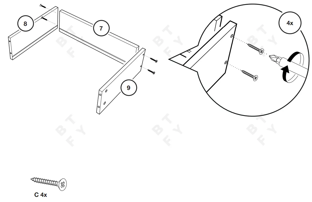 VonHaus 4000222 Rattan Bedside Table - fig 13