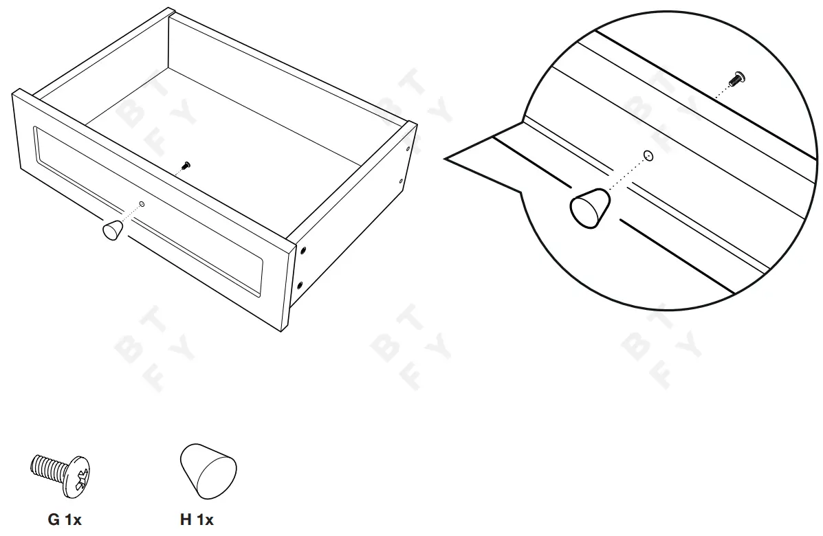 VonHaus 4000222 Rattan Bedside Table - fig 17