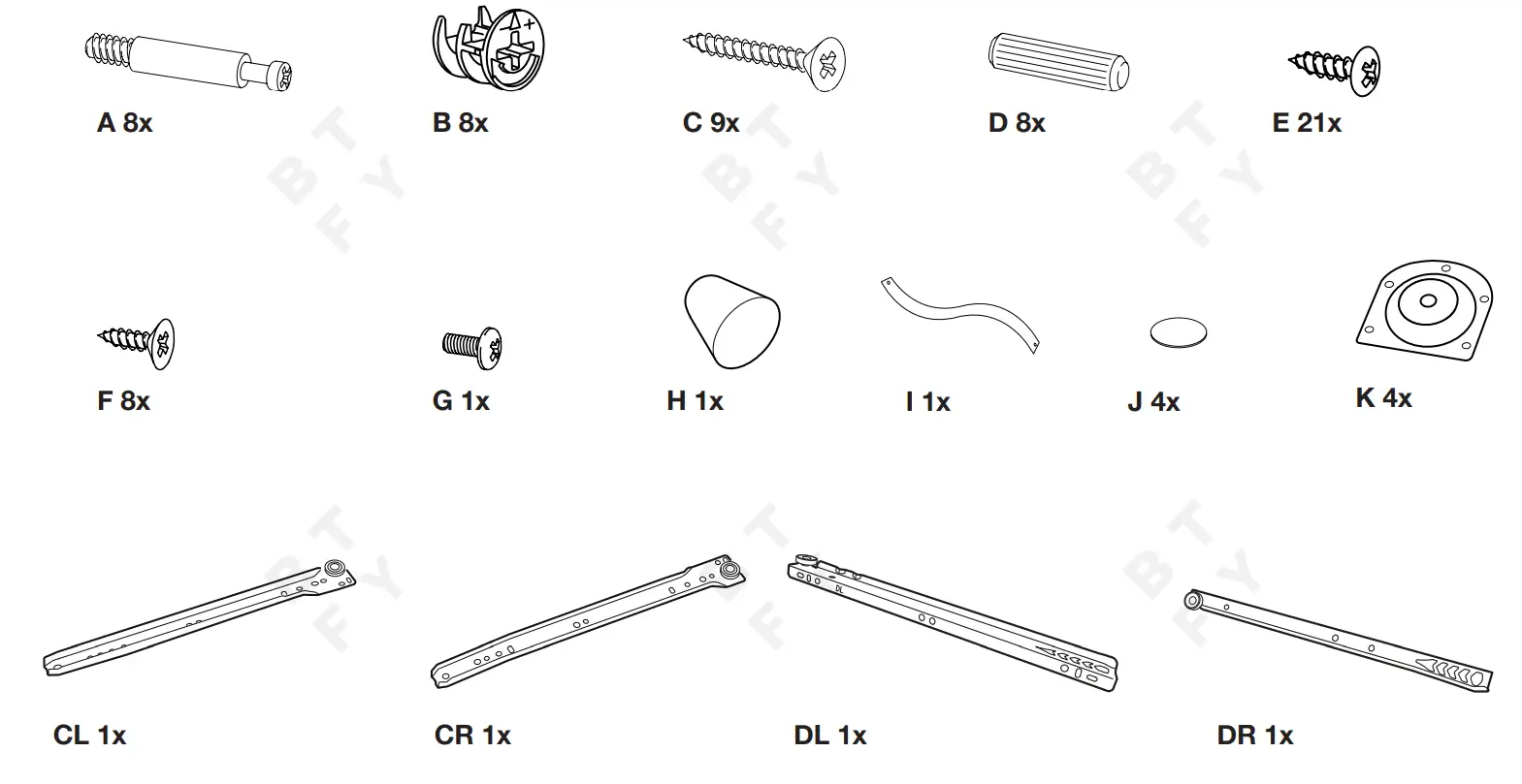 VonHaus 4000222 Rattan Bedside Table - fig 2