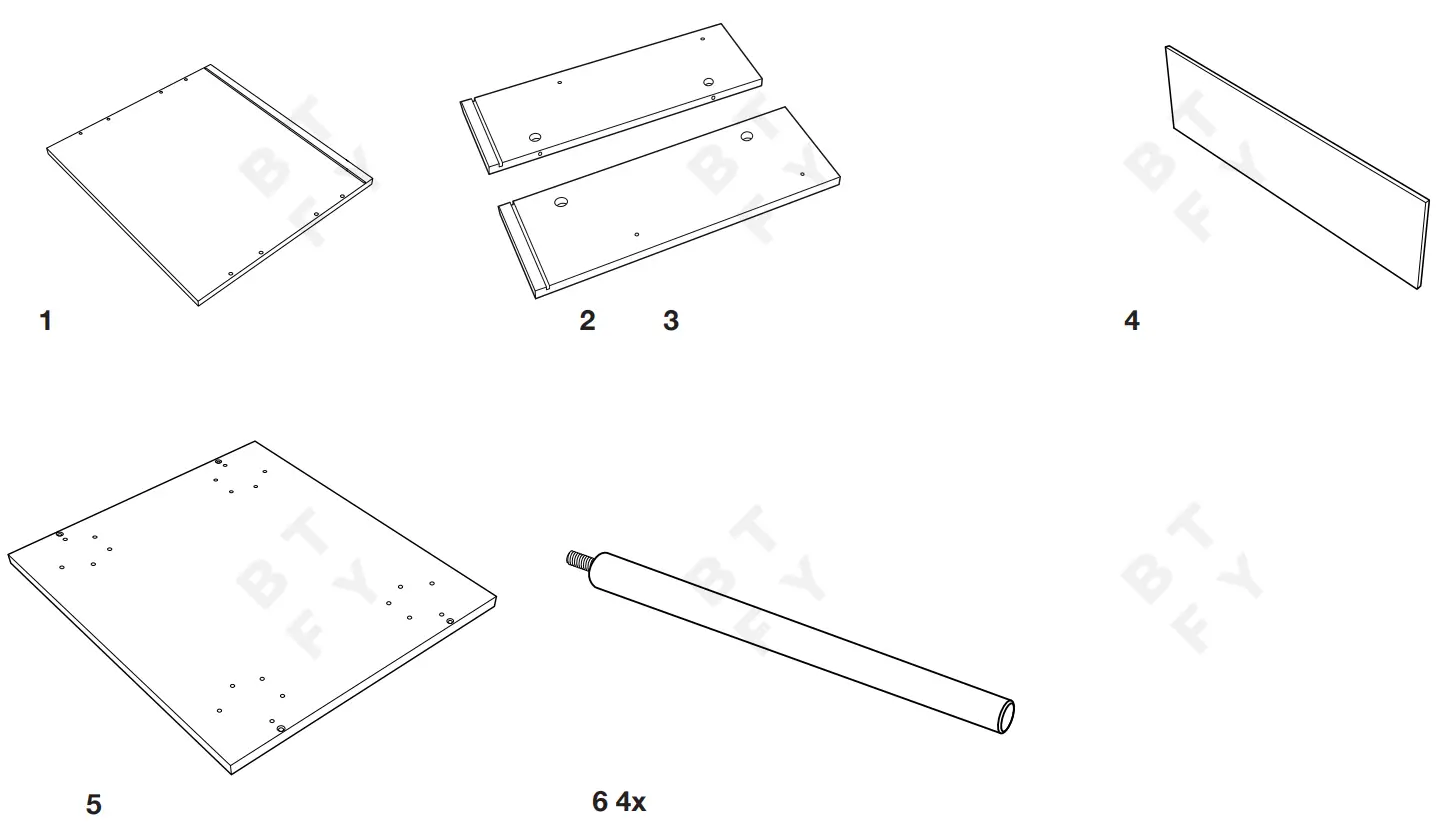 VonHaus 4000222 Rattan Bedside Table - fig 3