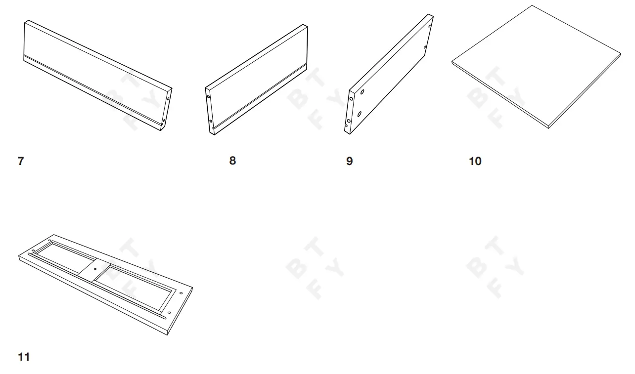 VonHaus 4000222 Rattan Bedside Table - fig 4