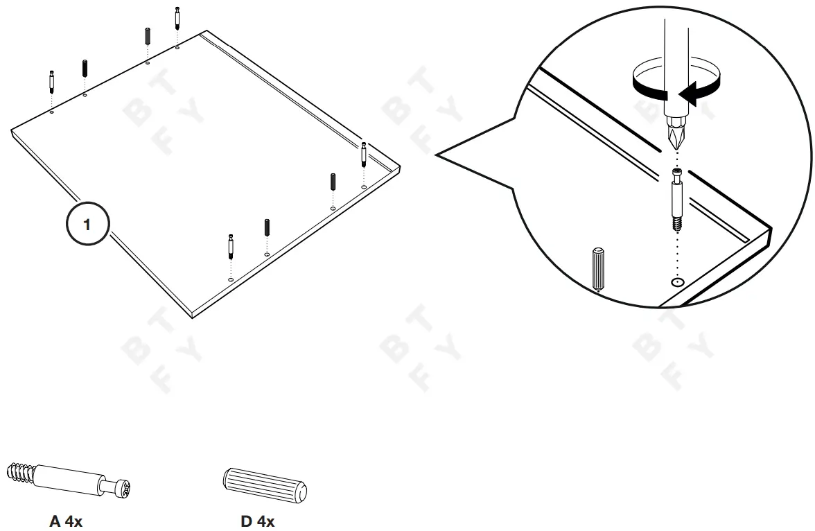 VonHaus 4000222 Rattan Bedside Table - fig 6
