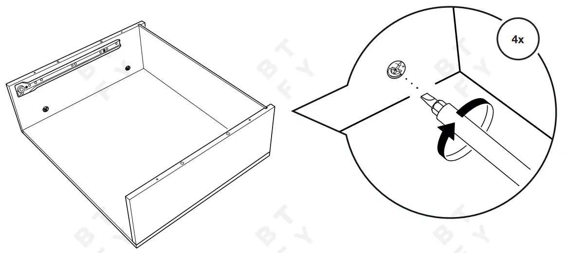 VonHaus 4000222 Rattan Bedside Table - fig 8