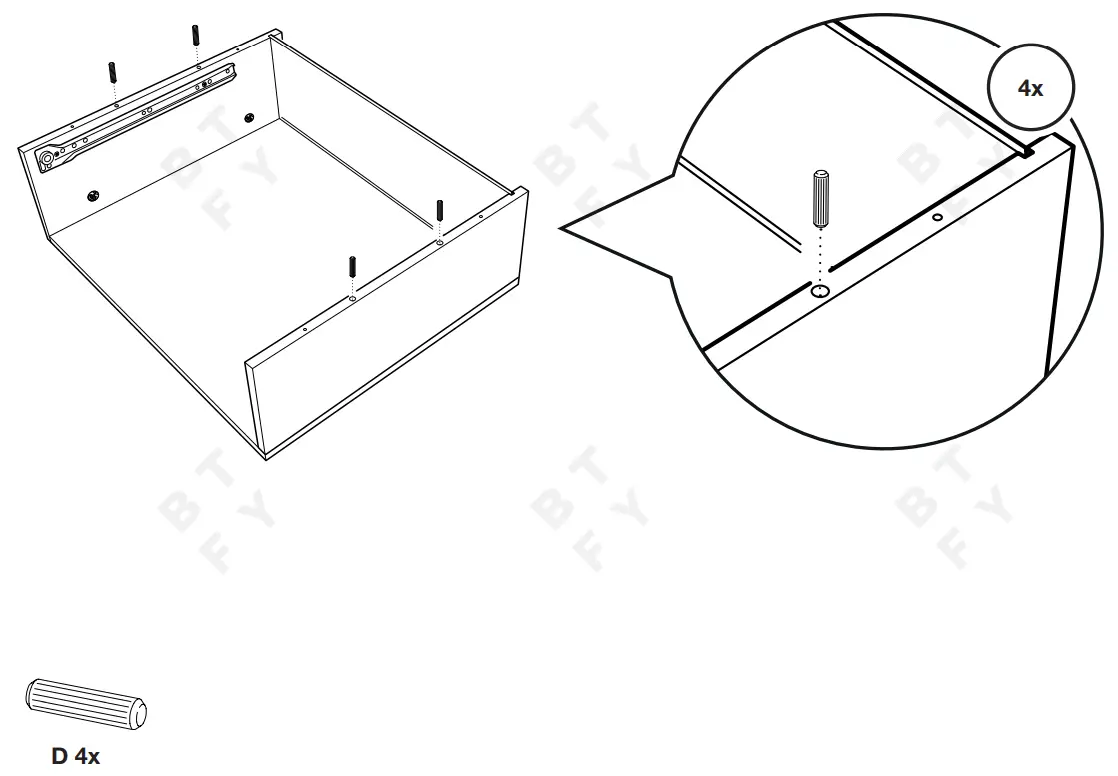 VonHaus 4000222 Rattan Bedside Table - fig 9