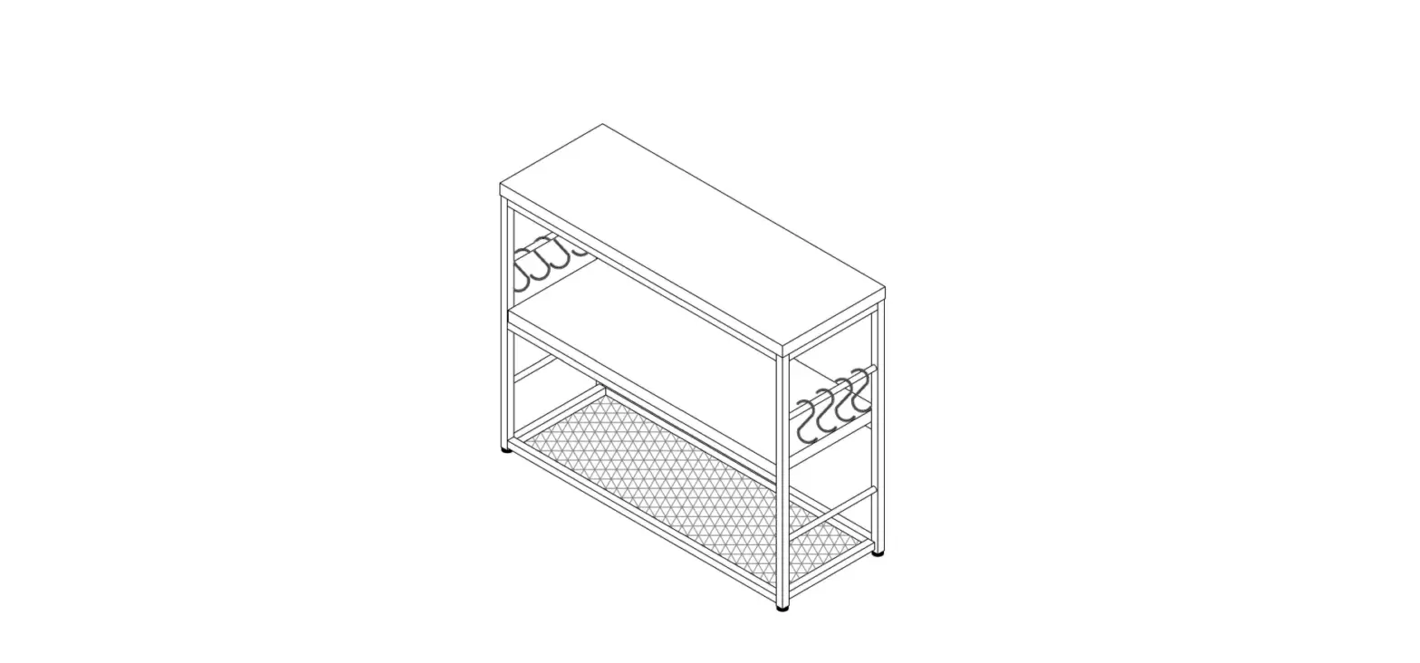Tribesigns Hoga-c0573 Kitchen Island With Storage Shelves Instruction Manual