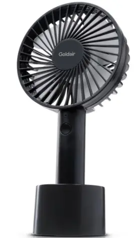 Goldair GSPHF110 10cm Rechargeable Handheld Fan-PRO