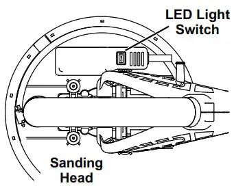 BAUER 59166 21105E-B 9Inch Variable Speed Drywall Sander - Icon4