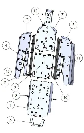 RZR-XP-1000-2-Seat-Seizmik-Skid-Plate-FIG-2