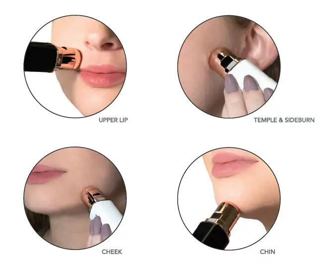 SPA SCIENCES AIVA Dual Sonic Precision Facial Hair Remover and Eyebrow Trimmer fig 8