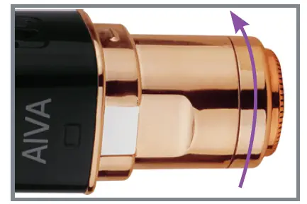 SPA SCIENCES AIVA Dual Sonic Precision Facial Hair Remover and Eyebrow Trimmer fig 9