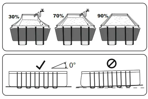 Bestway 56441 Power Steel Above Ground Rectangular Swimming Pool - Assembly without tools 5