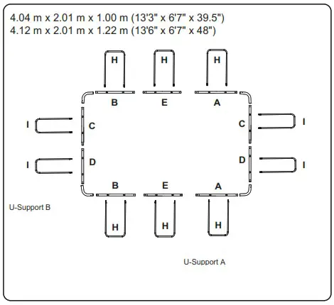 Bestway 56441 Power Steel Above Ground Rectangular Swimming Pool - Components 18