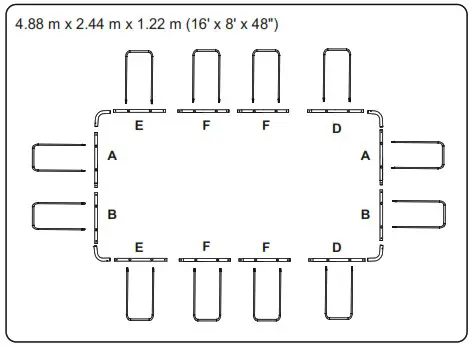 Bestway 56441 Power Steel Above Ground Rectangular Swimming Pool - Components 19
