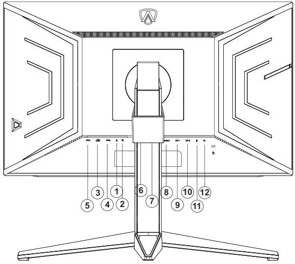 AOC AG274FZ LCD Monitor - Connecting the Monitor