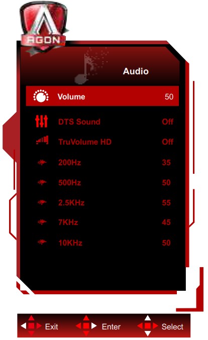 AOC AG274FZ LCD Monitor - OSD Setting 6