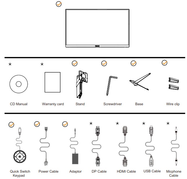 AOC AG274FZ LCD Monitor - Setup