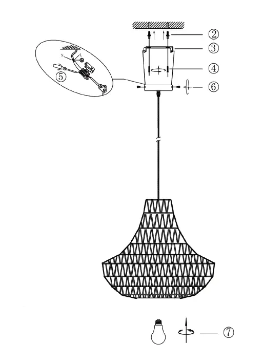 QAZQA-103157-50-cm-Hanging-Lamp-Black-Instruction-FIG-3